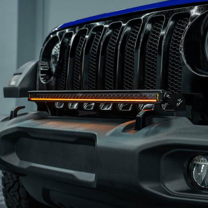 Stinger HEXCORE 30" Straight LED Light Bar - 2018-Current Jeep Wrangler JL/ JLU and 2020-Current Jeep Gladiator JT