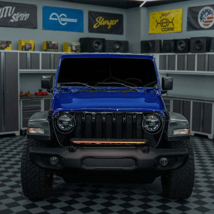 Stinger HEXCORE 30" Straight LED Light Bar - 2018-Current Jeep Wrangler JL/ JLU and 2020-Current Jeep Gladiator JT
