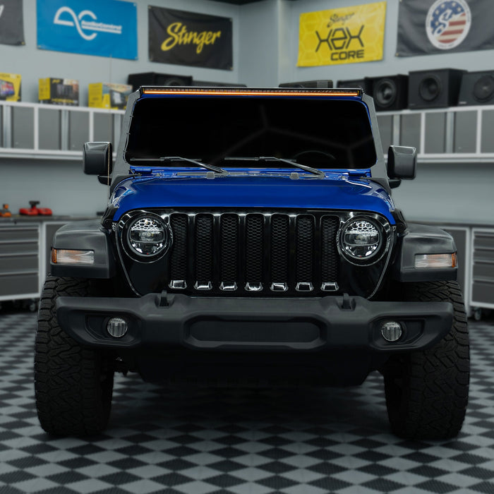 Stinger HEXCORE 50" Straight LED Light Bar - 2018-Current Jeep Wrangler JL/ JLU and 2020-Current Jeep Gladiator JT