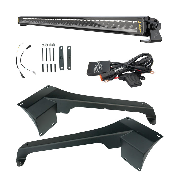 Stinger HEXCORE 50" Straight LED Light Bar - 2018-Current Jeep Wrangler JL/ JLU and 2020-Current Jeep Gladiator JT