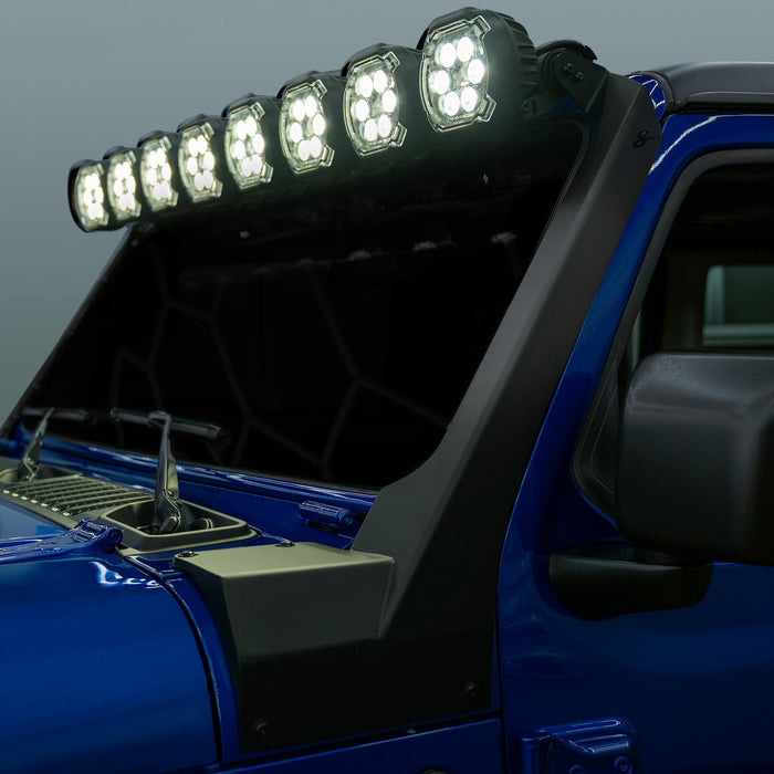 Stinger HEXCORE 51" Hero Light Bar (Eight 6" Pod Lights) - 2018-Current Jeep Wrangler JL/ JLU and 2020-Current Jeep Gladiator JT