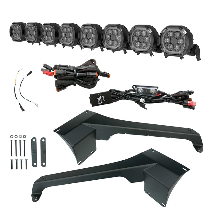 Stinger HEXCORE 51" Hero Light Bar (Eight 6" Pod Lights) - 2018-Current Jeep Wrangler JL/ JLU and 2020-Current Jeep Gladiator JT