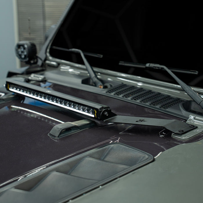 Stinger HEXCORE 20" Straight LED Light Bar - 2018-Current Jeep Wrangler JL/ JLU and 2020-Current Jeep Gladiator JT