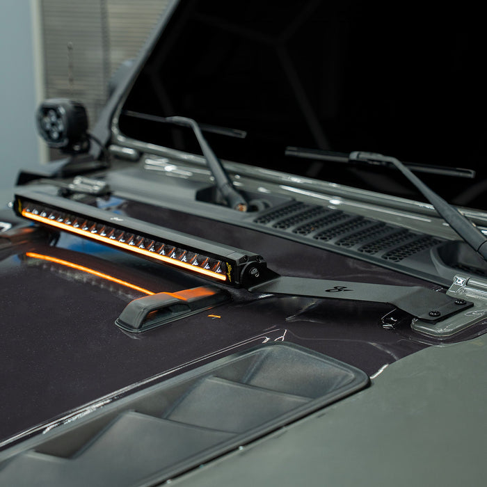 Stinger HEXCORE 20" Straight LED Light Bar - 2018-Current Jeep Wrangler JL/ JLU and 2020-Current Jeep Gladiator JT