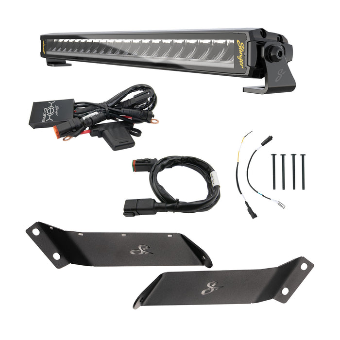 Stinger HEXCORE 20" Straight LED Light Bar - 2018-Current Jeep Wrangler JL/ JLU and 2020-Current Jeep Gladiator JT
