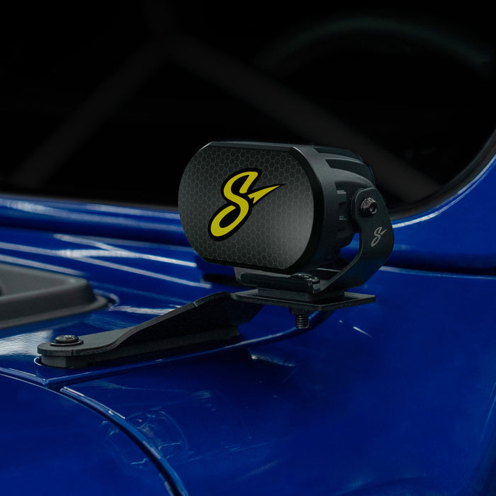 Stinger HEXCORE 2x4" Amber & White LED Pod Lights (Pair) - 2018-Current Jeep Wrangler JL/ JLU and 2020-Current Jeep Gladiator JT