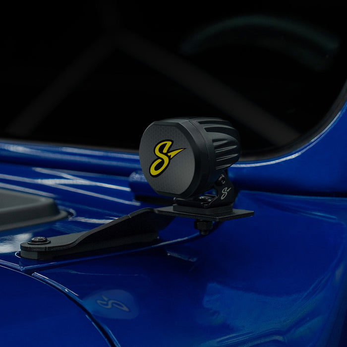 Stinger HEXCORE 2" Amber & White LED Pod Lights (Pair) - 2018-Current Jeep Wrangler JL/ JLU and 2020-Current Jeep Gladiator JT