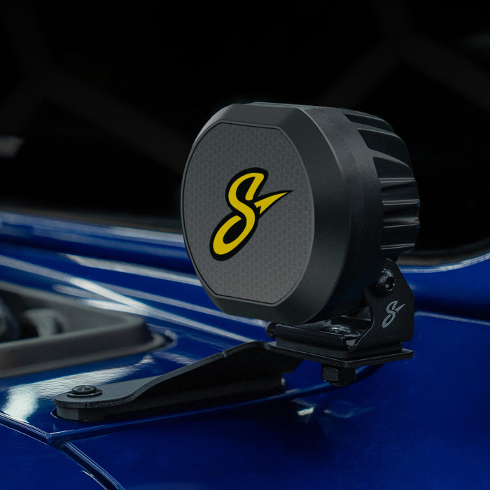 Stinger HEXCORE 4" Amber & White LED Pod Lights (Pair) - 2018-Current Jeep Wrangler JL/ JLU and 2020-Current Jeep Gladiator JT