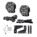 Stinger HEXCORE 6" Amber & White LED Pod Lights (Pair) - 2018-Current Jeep Wrangler JL/ JLU and 2020-Current Jeep Gladiator JT