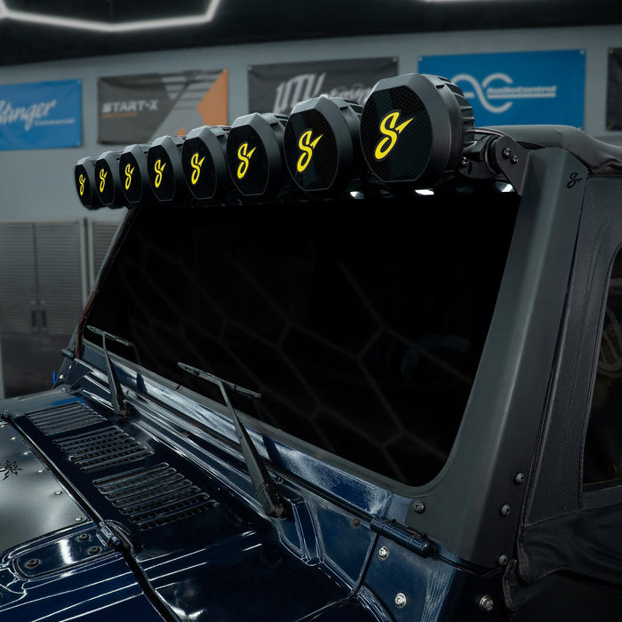 Stinger HEXCORE 51" Hero Light Bar (Eight 6" Pod Lights) - 1997-2006 Jeep Wrangler TJ