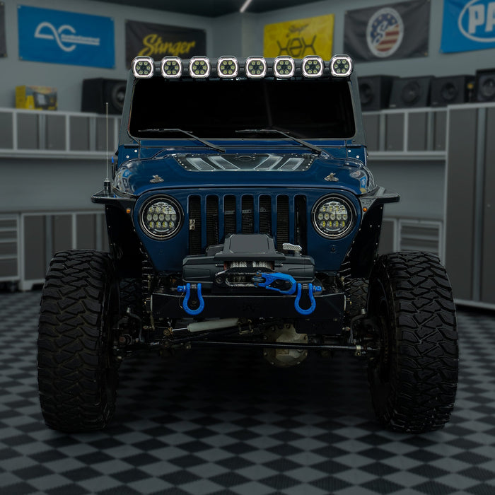 Stinger HEXCORE 51" Hero Light Bar (Eight 6" Pod Lights) - 1997-2006 Jeep Wrangler TJ
