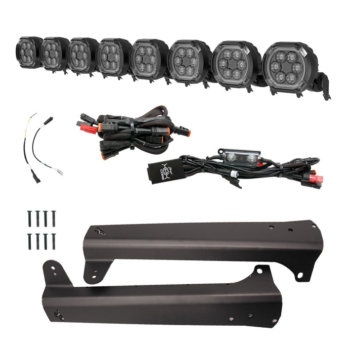 Stinger HEXCORE 51" Hero Light Bar (Eight 6" Pod Lights) - 1997-2006 Jeep Wrangler TJ