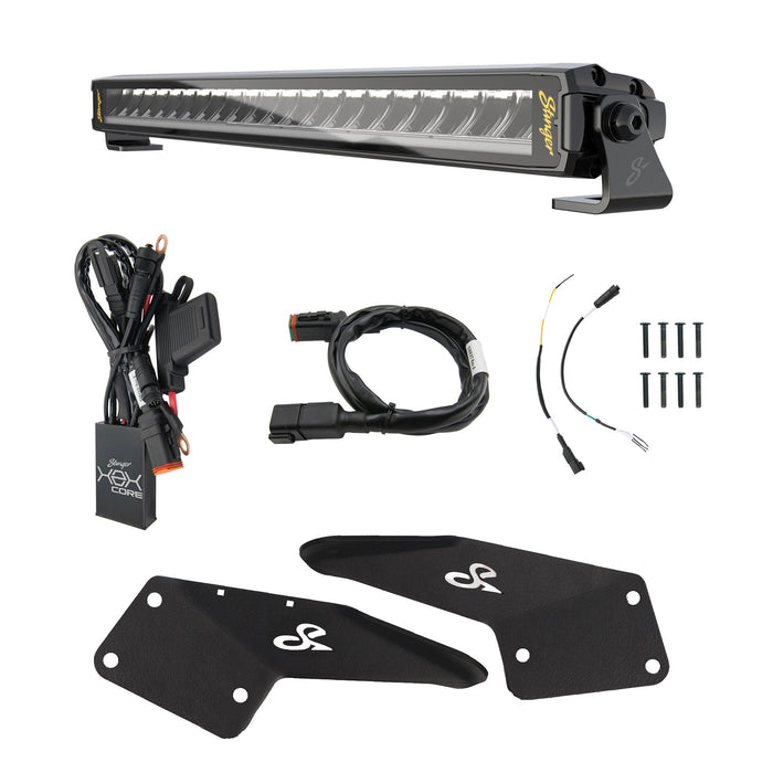 Stinger HEXCORE 20" Straight LED Light Bar - 1997-2006 Jeep Wrangler TJ