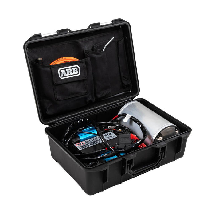 ARB CKMTP12 Twin Portable 12V Air Compressor * High-Performance Compact Inflator with Carry Case and 20 ft Air Hose