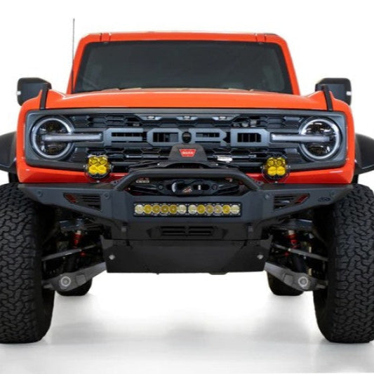 Addictive Desert Designs 22-23 Ford Bronco Raptor Rock Fighter Front Bumper with Universal Light Mounts