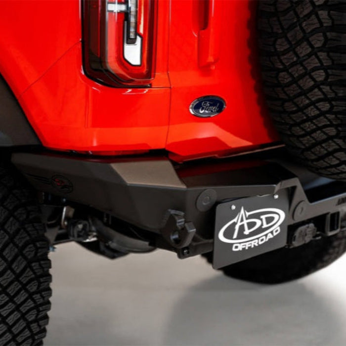 Addictive Desert Designs Rock Fighter Rear Bumper for 2021-2023 Ford Bronco * Hammer Black