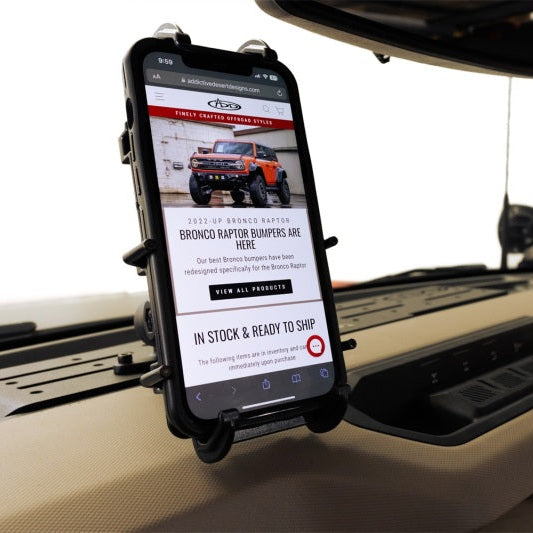 Addictive Desert Designs AC2302601NA Digital Device Dash Mount for 2022-2023 Ford Bronco & Bronco Raptor