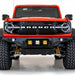 Addictive Desert Designs Bomber Front Bumper for Ford Bronco 2021-2023 with Baja Designs LP4 Mounts and D-Rings - Hammer Black Finish