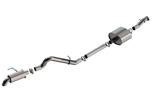 Borla 21-22 Ford Bronco 2.7L T-304 Stainless Steel Touring Cat-Back Exhaust System with High Clearance Climber Design