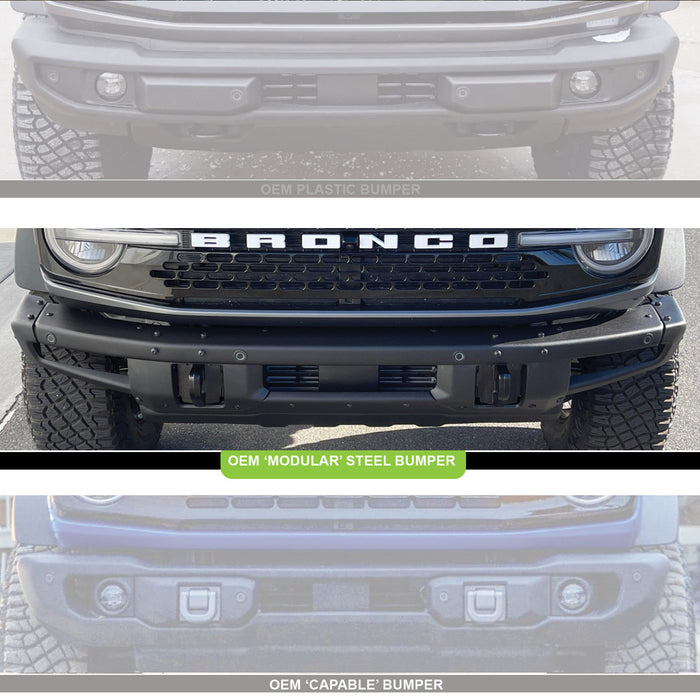 Baja Designs 6XL Linkable Bumper Light Kit- w/ OEM Steel Bumper I '21- Current Ford Bronco