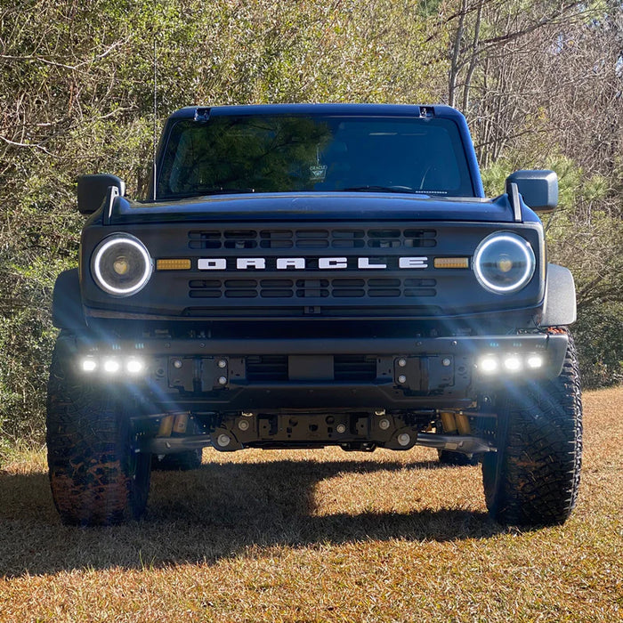 Oracle Lighting Triple LED Fog Light Kit (Steel Bumper) I '21- Current Ford Bronco