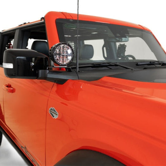 Addictive Desert Designs Dual Ditch Light Brackets for Ford Bronco (2021-2023) * Hammer Black Powder Coat Finish