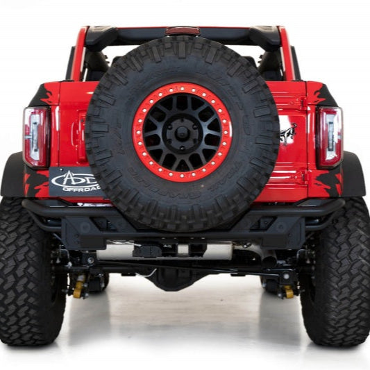 Addictive Desert Designs Pro Bolt-On Rear Bumper for 2021-2023 Ford Bronco - Hammer Black Finish