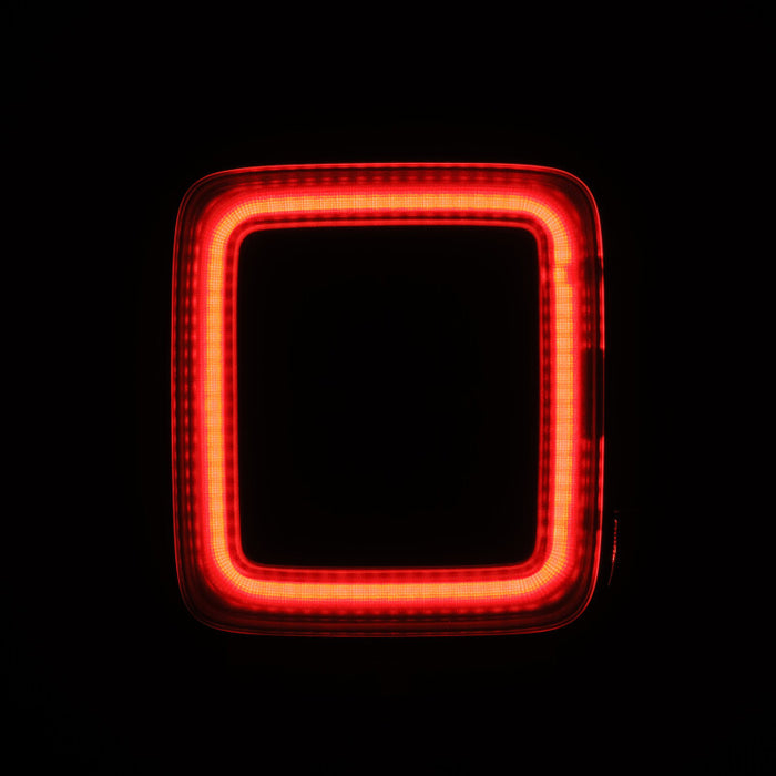 AlphaRex 18-23 Jeep Wrangler JL NOVA Series Prismatic LED Tail Lights - Alpha-Black