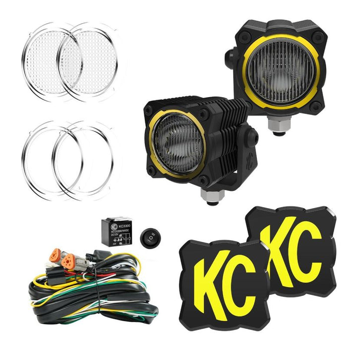 KCHilites Ford Bronco A-Pillar / Ditch Mount and Lights Bundle I '21- Current Ford Bronco