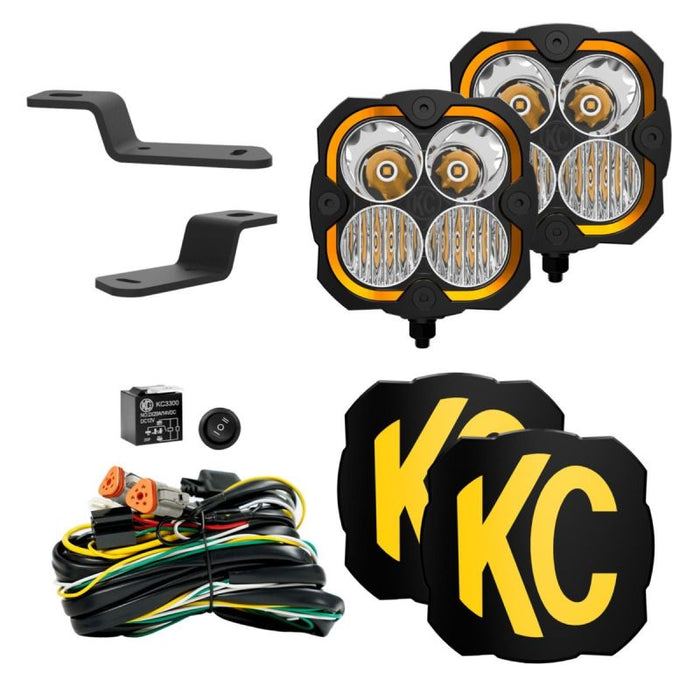 KCHilites Ford Bronco A-Pillar / Ditch Mount and Lights Bundle I '21- Current Ford Bronco