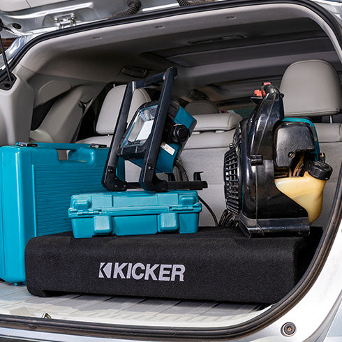 Kicker 48TRTP82 CompRT 2-Ohm Down Firing Subwoofer Enclosure