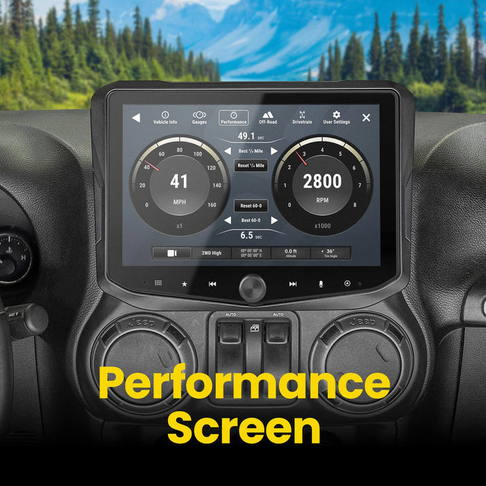 Stinger HORIZON10 10" Radio Fully Integrated Kit W/ Vehicle And Off-Road I '11-'18 JK Wranglers