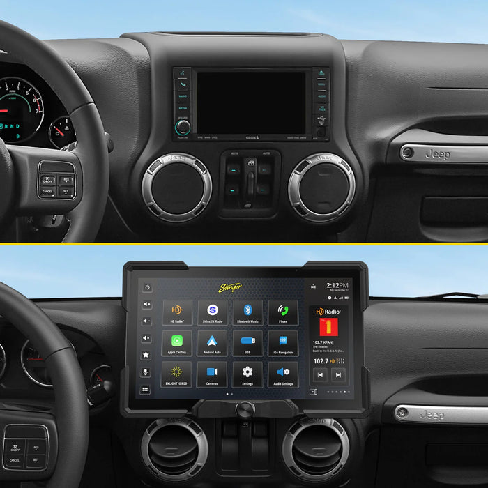 Stinger HORIZON12 12" Radio Fully Integrated Kit W/ Vehicle And Off-Road I '11-'18 JK Wranglers