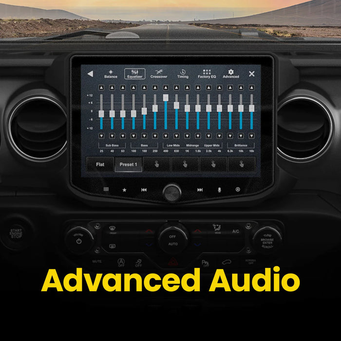 Stinger HORIZON10 10" Radio Fully Integrated Kit W/ Vehicle And Off-Road  I '18-'23 Jeep JL Wranglers/ '20-'23 Jeep JT Gladiators