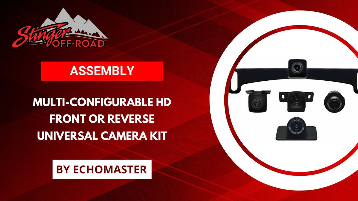 Stinger Multi-Configurable AHD/CVBS Universal Camera Kit (Front, Side, or Reverse)