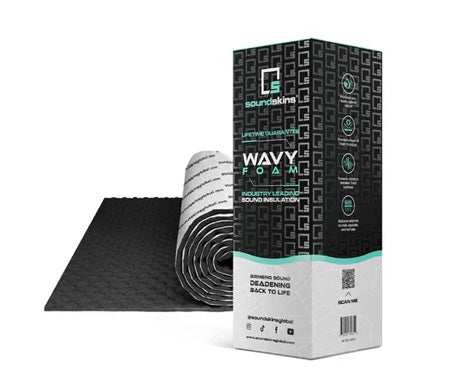 SoundSkins SSK-WAVY | Wavy Foam Sound Deadening Kit Lightweight Closed Cell Foam Mat | Universal Fitment
