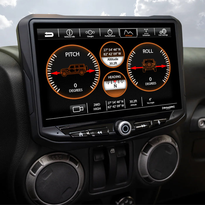 Stinger HEIGH10 10" Radio Fully Integrated Kit I Off Road Mode  I '11-'18 Jeep JK Wranglers