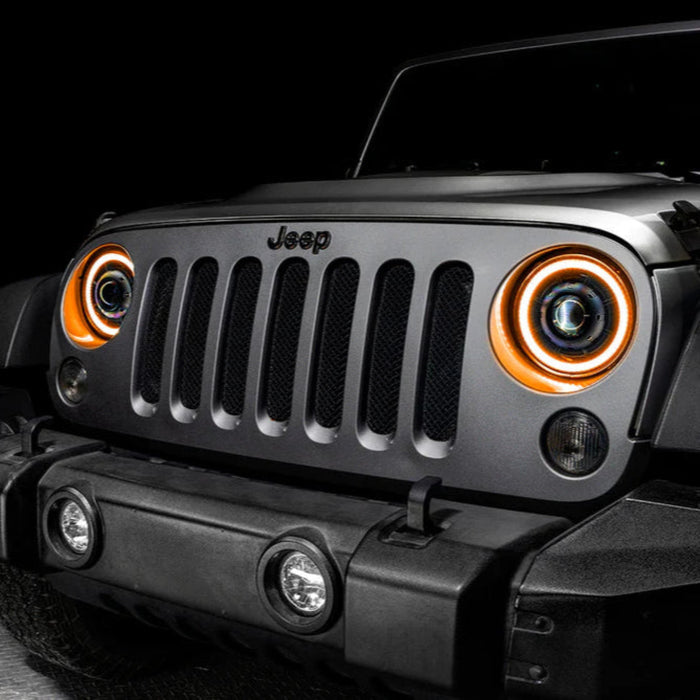 Oracle Lighting Oculus™ 7" Switchback BI-LED Projector Headlights For Jeep Wrangler JK | '07-'18 JK Wrangler