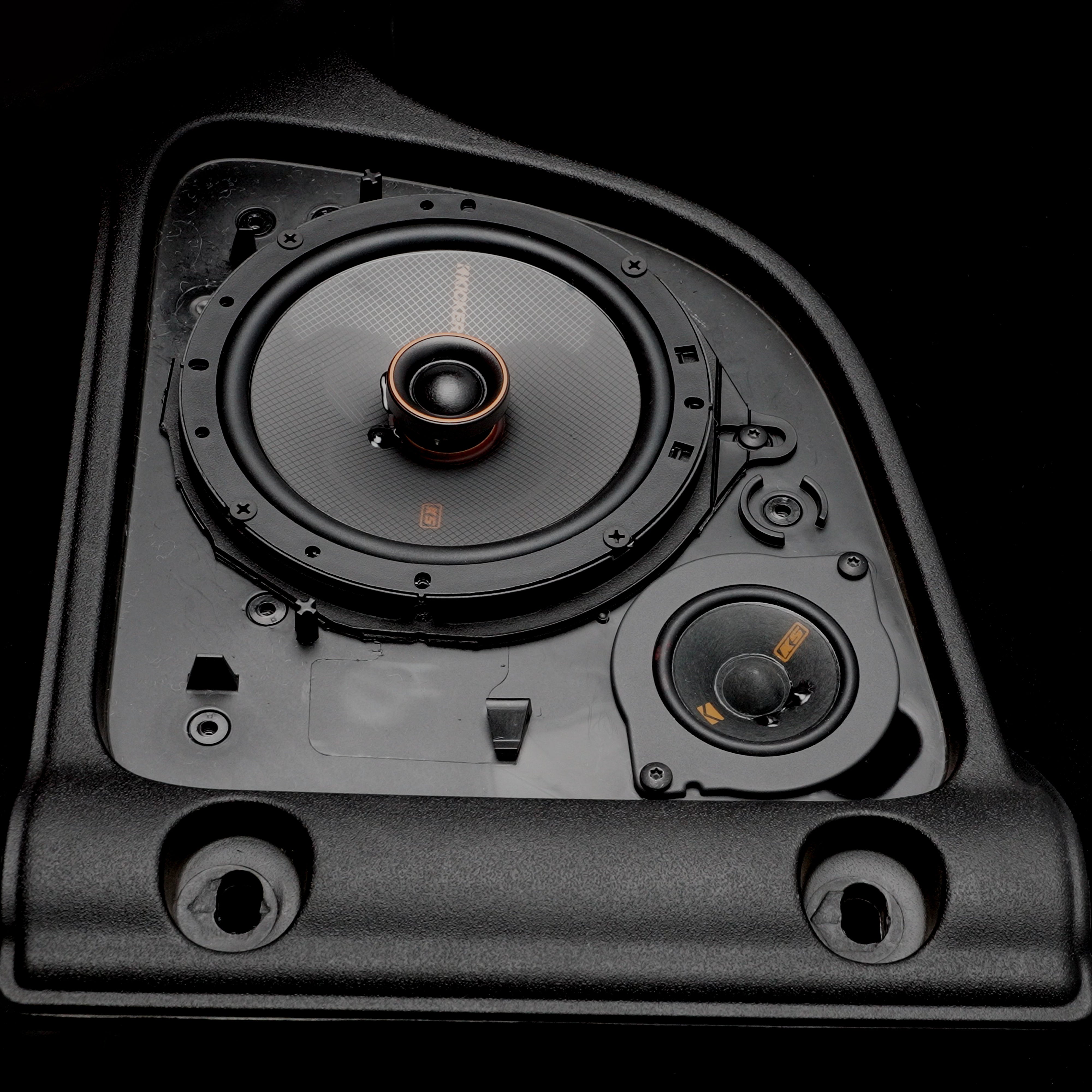 Kicker Plug Play Speaker Bundle Upgrade '15 '18 JK Wrangler