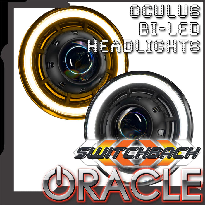 Oracle Lighting Oculus™ 7" Switchback BI-LED Projector Headlights For Jeep Wrangler JK | '07-'18 JK Wrangler