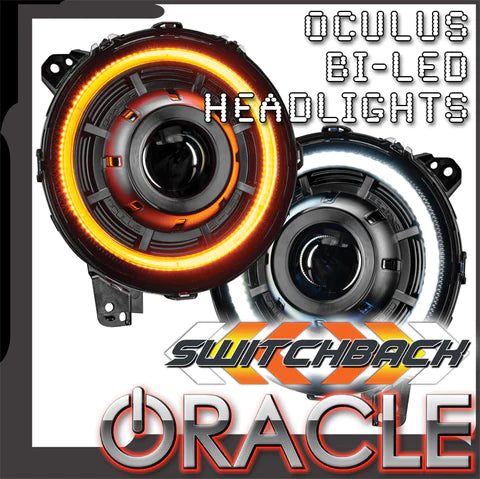 Oracle Lighting Oculus™ Switchback BI-LED Projector Headlights | '18+ JL Wrangler/ '20+ JT Gladiator